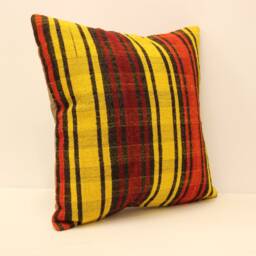 Throw Kilim Pillow 20x20 in 50x50 cm Kelim Kissen Turkish Pillow Cushion Cover Sofa Home Decor 4Ef-118 - thumbnail 2