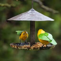 Hanging Handmade Goldcrest Bird Feeder - thumbnail 2