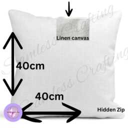 Personalized Beach Hut Linen Cushion Nautical Summer Gift - thumbnail 4