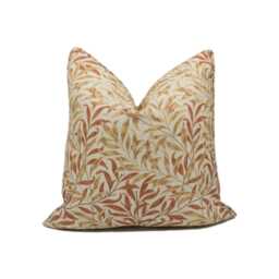 William Morris - Willow Bough Russet/Wheat Iconic Arts & Crafts Design Cushion Cover Handmade Throw Pillow Designer Home D??cor - thumbnail 1