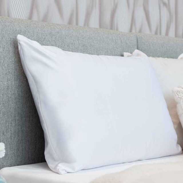 Personalised White Satin Smooth Beauty Housewife Pillowcase - image 1