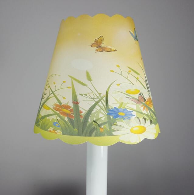New 3x5x4.5 Cut Spring Lampshade 100% Recycled Material Candelabra - image 1
