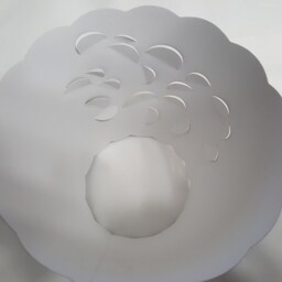 New 3x5x4.5 Cut Spring Lampshade 100% Recycled Material Candelabra - thumbnail 3