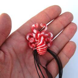 Christmas Candy Cane Octopus Ornament - thumbnail 4