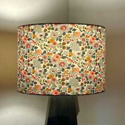 Liberty Betsy Grey Cotton Lampshade - Floral Shade Free Delivery Uk/Eu/Us Fittings - thumbnail 4