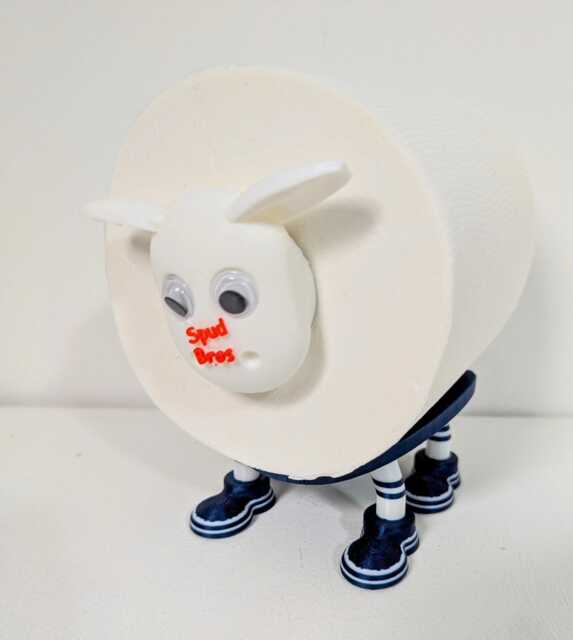 Preston North End Sheep Toilet Roll Holder - Funny Football Gift For Him Or Her, Quirky Bathroom Decor Novelty Lilywhites Soccer Fan Present - image 1