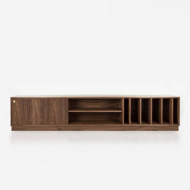 Mid-Century Sideboard, Dresser, Commode, Credenza Made Of Walnut Vaneer - Livlo O-S18 - image 1