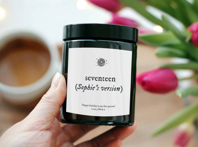 Taylor Candle - Gift For Friend Birthday Personalized Her Thinking Of You Sister, Swiftie - image 1