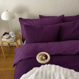 Deep Purple 100% Cotton Duvet Cover Set - thumbnail 2