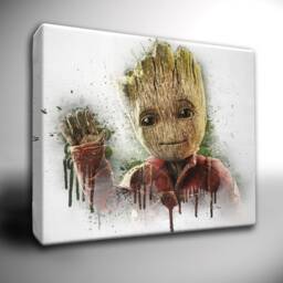 Guardians Of The Galaxy Canvas Art Paint Splatter Superhero Decor - thumbnail 2