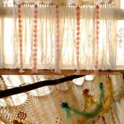 48'' Pink & Gold Blue Garland Wedding Romantic Birthday Backdrop Baby Shower Rosette Handmade - thumbnail 3