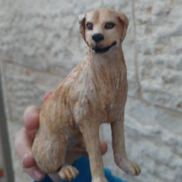 Paper Mache Sculpture, Golden Retriever Art, Personalized Pet Portrait - thumbnail 2