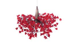 Unique Lighting Hanging Chandeliers With Red Jumping Flower For Bedroom Or Living Room - thumbnail 1
