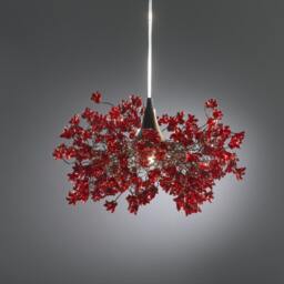 Unique Lighting Hanging Chandeliers With Red Jumping Flower For Bedroom Or Living Room - thumbnail 2