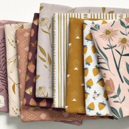 Floral Crib Sheet Plum Purple, White Daisies, Blush Pink, 100% Cotton - thumbnail 3