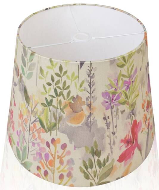 Floral Autumn Garden Hedgerow Empire Lampshade, Colourful Botanical Home Decor, Handmade in UK - image 1