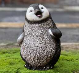 Stone Penguin Statue Outdoor Garden Decoration Cement Antlantic Animal Ornament Figurine Handmade Lover Gift Yard Art - thumbnail 1