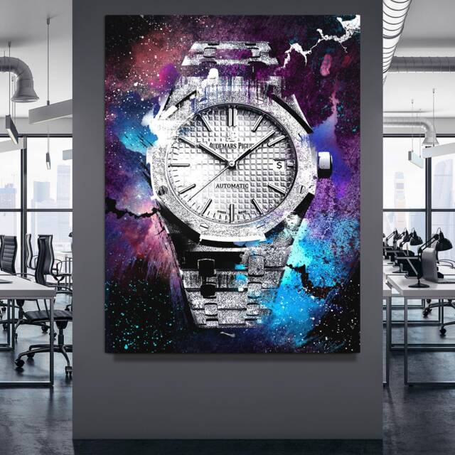 Audemars Piguet Royal Oak Florentine Silver - Canvas Art, Printable Wall Large Inspirational Framed Art - image 1
