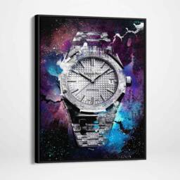 Audemars Piguet Royal Oak Florentine Silver - Canvas Art, Printable Wall Large Inspirational Framed Art - thumbnail 3