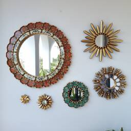 "Peruvian Mirrors ""Happiness Orange"