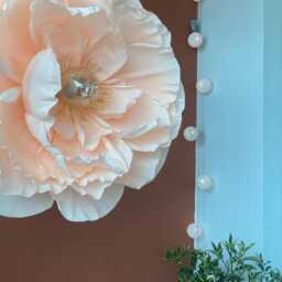 Handmade Giant Flower Chandelier Romantic Statement Lighting Oversized Paper Peony For Wedding &home Decor - thumbnail 2