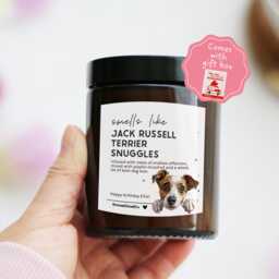 Jack Russell Birthday Gift For Her Mum Dog Lovers Walker Sitter - Pet Memorial Candle Sympathy Bereavement Sorry Your Loss - thumbnail 1