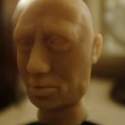 Head Under Glass, Made Of Silicone, Decorative, Cabinet Curiosities, Unusual & Unique Item - thumbnail 2
