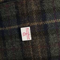 Harris Tweed Heather Glade Tartan Footstool With Steel Hairpin Legs - thumbnail 2