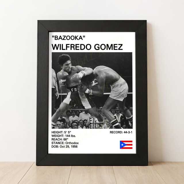 Wilfredo Gomez Boxing Poster Art Print - image 1