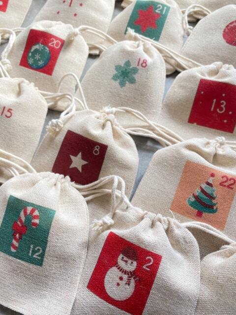 Advent Calendar And/Or Its Storage Pouch 24 Timeless, Traditional & Magical Countdown Pouches For Christmas, December - image 1