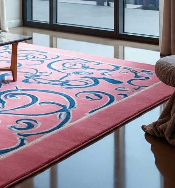 Handmade Wool Oushak Rug, Lemon Yellow, Turkish Knot - image 1