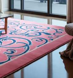 Handmade Wool Oushak Rug, Lemon Yellow, Turkish Knot - thumbnail 1