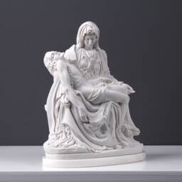 Pieta Statue By Michelangelo - Christian Gift Religious Statues in Bonded Marble Jesus Christ Art Decor Made Europe - 22.5cm/8.8 - thumbnail 4