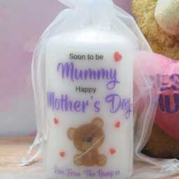 Mum To Be Mother's Day Candle Birthday Present Gift From Bump - thumbnail 2