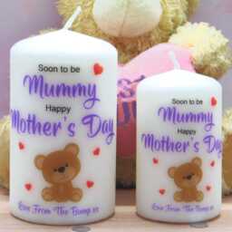 Mum To Be Mother's Day Candle Birthday Present Gift From Bump - thumbnail 1