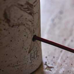 Ceramic Table Lamp - Unique Bedside Minimalistic Lamps Housewarming Gift Bedside - thumbnail 3