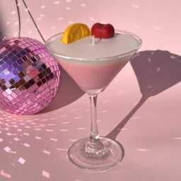 Pink Lady Martini Candle Citrus Scented Cocktail Candle - thumbnail 4