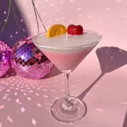 Pink Lady Martini Candle Citrus Scented Cocktail Candle - thumbnail 2