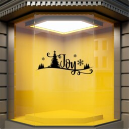 Christmas Scene Window Sticker Xmas Home Decoration Shop Decal - thumbnail 2