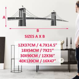 Brooklyn Bridge Stencil Reusable Wall Art Painting, Home Decor - thumbnail 2