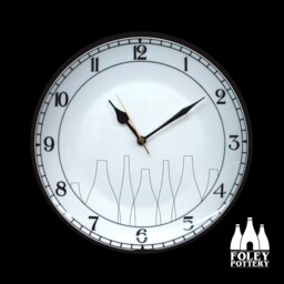 Bk Bottle Kiln - Stoke On Trent - Illustrated Fine Bone China Clock - thumbnail 2