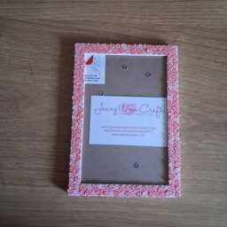 Red Rose Clay Slices Photo Frame 4 X 6 Inches - thumbnail 3