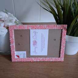 Red Rose Clay Slices Photo Frame 4 X 6 Inches - thumbnail 2
