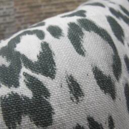 Designer Pillow Cover, Kravet, Echo Bosana Shadow Black & Gray - thumbnail 3