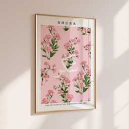 Islamic Wall Art - Sage & Pink Prints, 3 Set, Blush Art, Botanical & Green, Sabr, Shukr, Tawakkul, Living Room - thumbnail 2