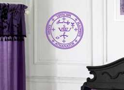 Archangel Michael Sigil Vinyl Wall Art, Angel Magic, Mystic Seal, Protection Symbol - thumbnail 1