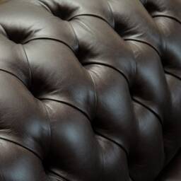 Handmade 2 Seater Vintage Storm Grey With Antique Tan Leather Chesterfield Sofa - thumbnail 4