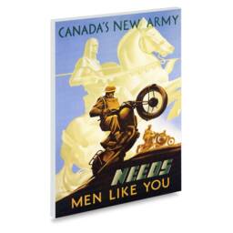 Reprint Of A Ww2 Canadian Army Recruiting Poster - thumbnail 2