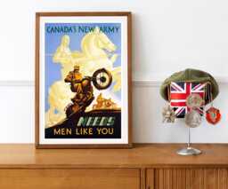 Reprint Of A Ww2 Canadian Army Recruiting Poster - thumbnail 1