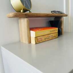 Handmade Solid Oak Tiered Shelf Riser European Crafted Nest Stand - thumbnail 4